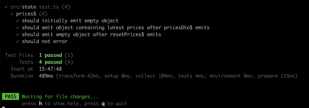 RxJS Observables: Stage 4 - Tests Passing RxJS Observables: Stage 4 - Tests Passing